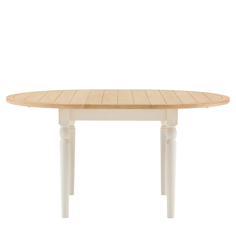 Oxford Round Extending Dining Table White