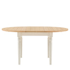 Oxford Round Extending Dining Table White