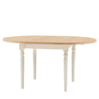 Oxford Round Extending Dining Table White