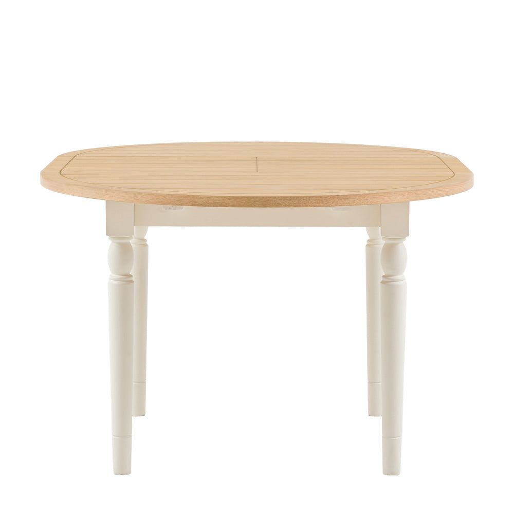 Oxford Round Extending Dining Table White