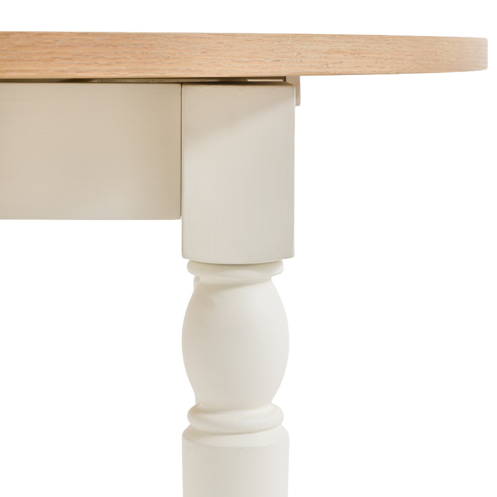 Oxford Round Extending Dining Table White