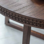 Aswan Retreat Round Dining Table Brown Mango