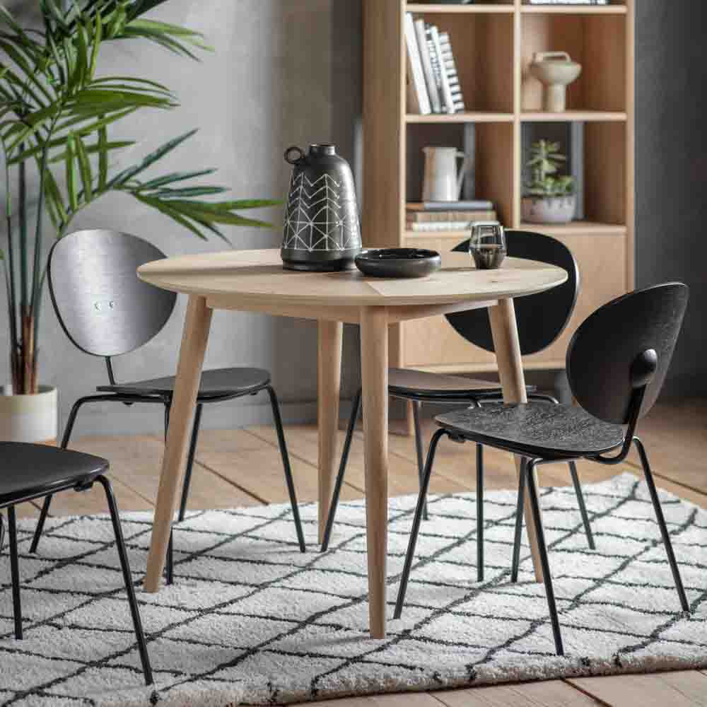 Florence Round Dining Table Oak
