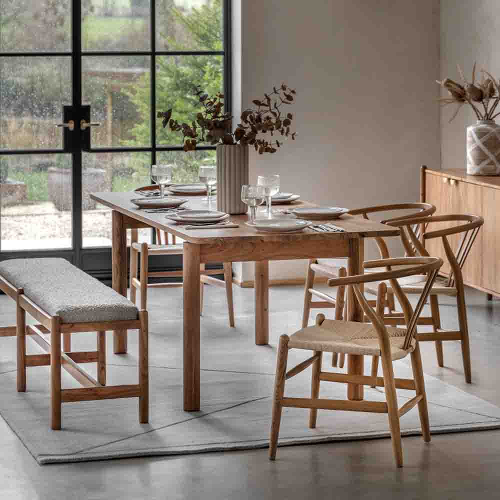 Hanover Dining Table Natural Acacia