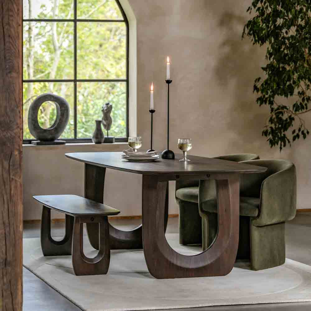 Arch Dining Table Walnut