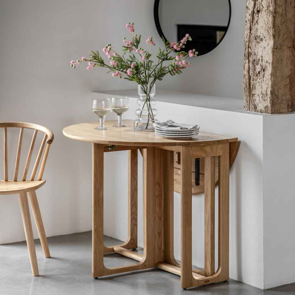 Hamburg Folding Dining Table Natural