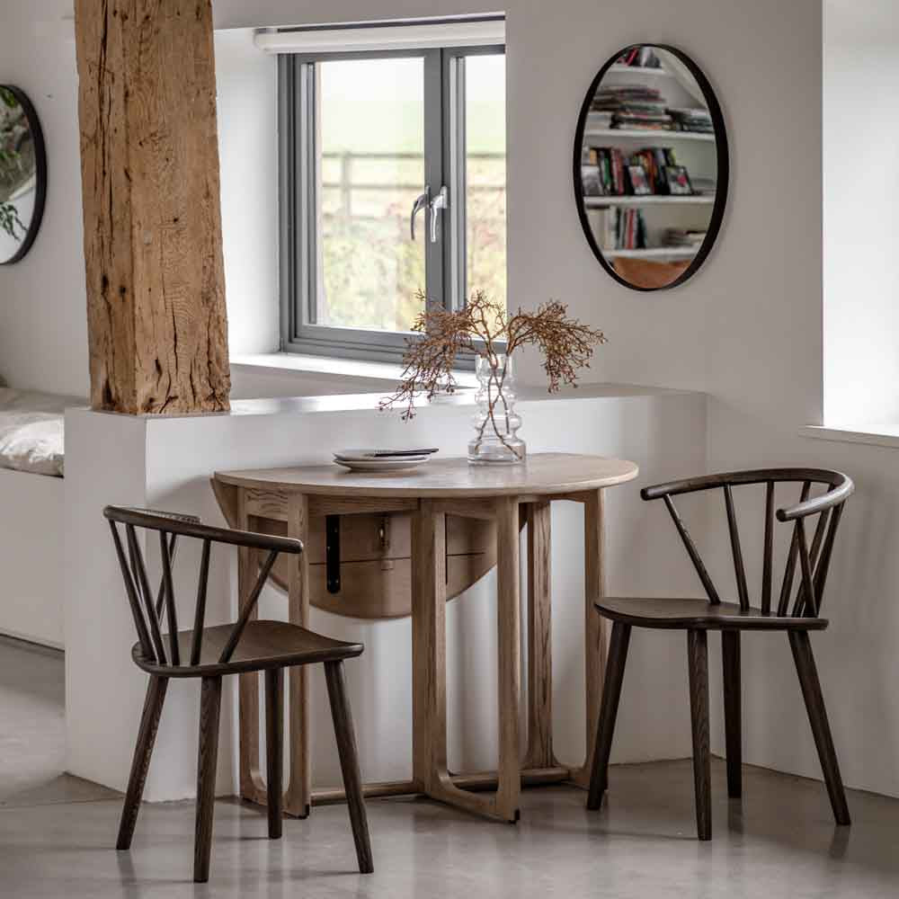 Hamburg Folding Dining Table Smoked