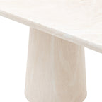 Vigo Oval Dining Table Travertine