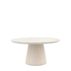 Vigo Round Dining Table Travertine