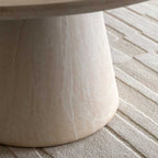 Vigo Round Dining Table Travertine