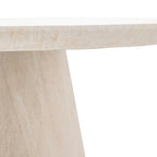Vigo Round Dining Table Travertine