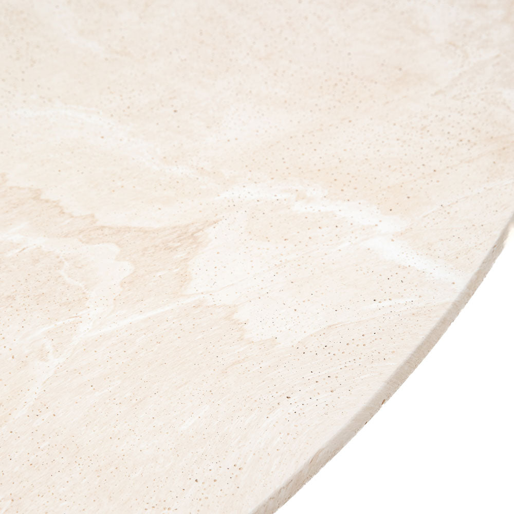 Vigo Round Dining Table Travertine