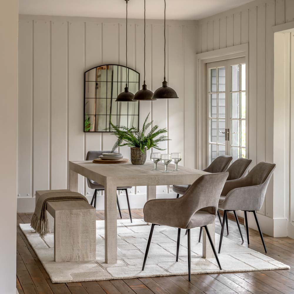 Helsinki Dining Table Whitewash