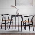 Kyoto Round Dining Table Black