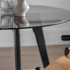 Kyoto Round Dining Table Black