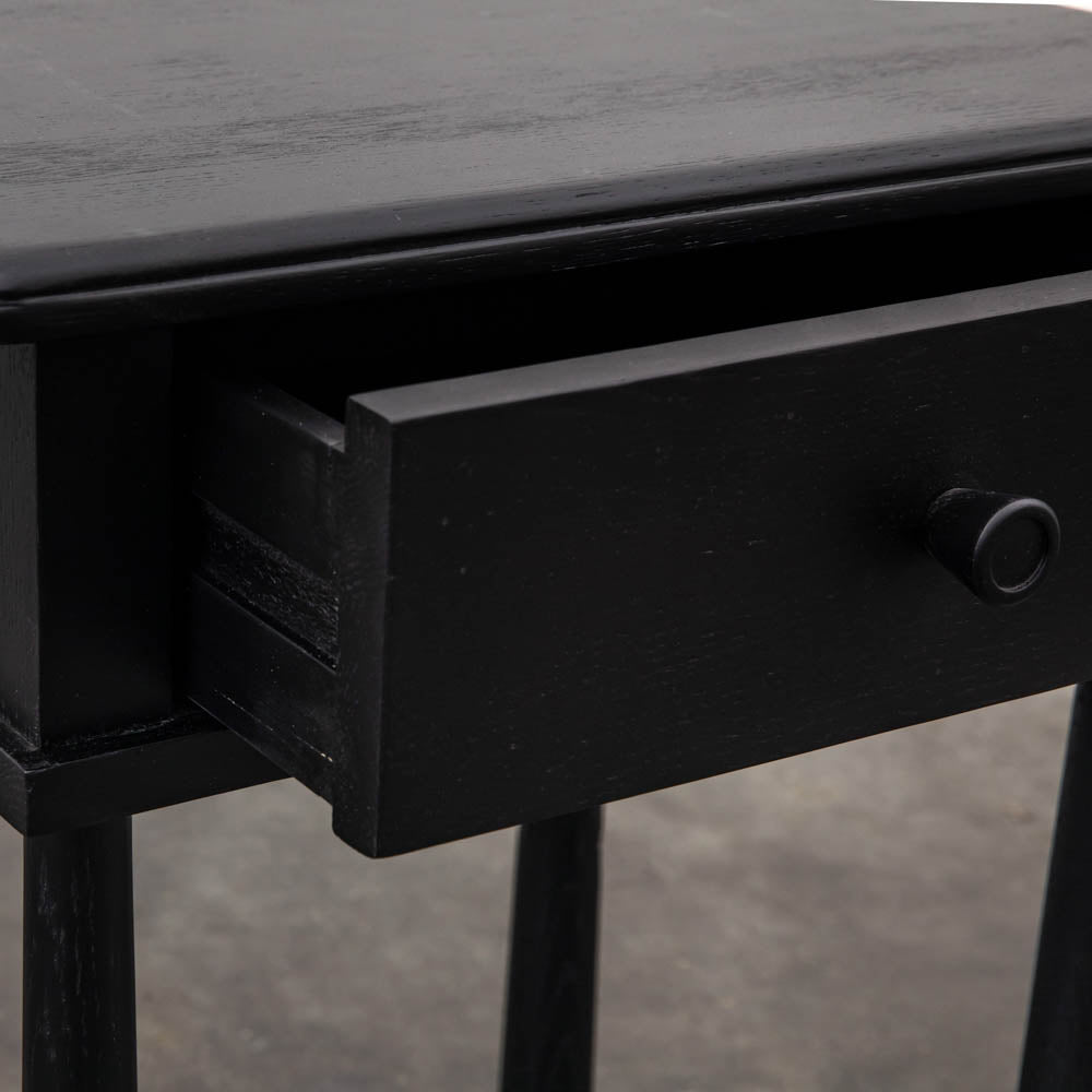 Harbin Dressing Table With Drawer Black