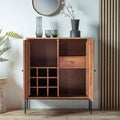 Springfield 2 Door Drinks Cabinet Natural Acacia