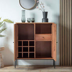 Springfield 2 Door Drinks Cabinet Natural Acacia