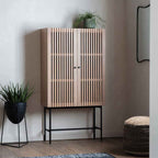 Sapporo 2 Door Cocktail Cabinet Oak