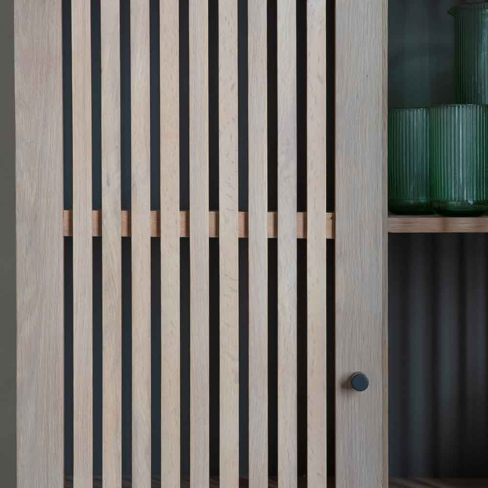 Sapporo 2 Door Cocktail Cabinet Oak