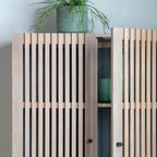 Sapporo 2 Door Cocktail Cabinet Oak