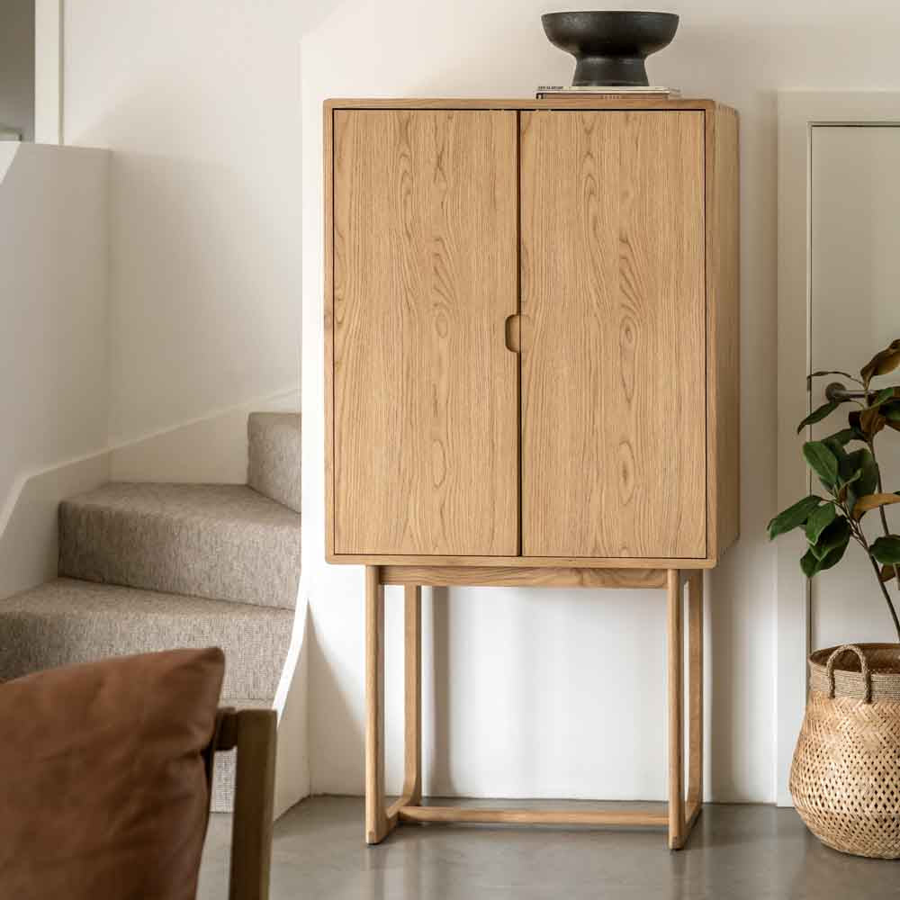 Hamburg Cocktail Cabinet Natural
