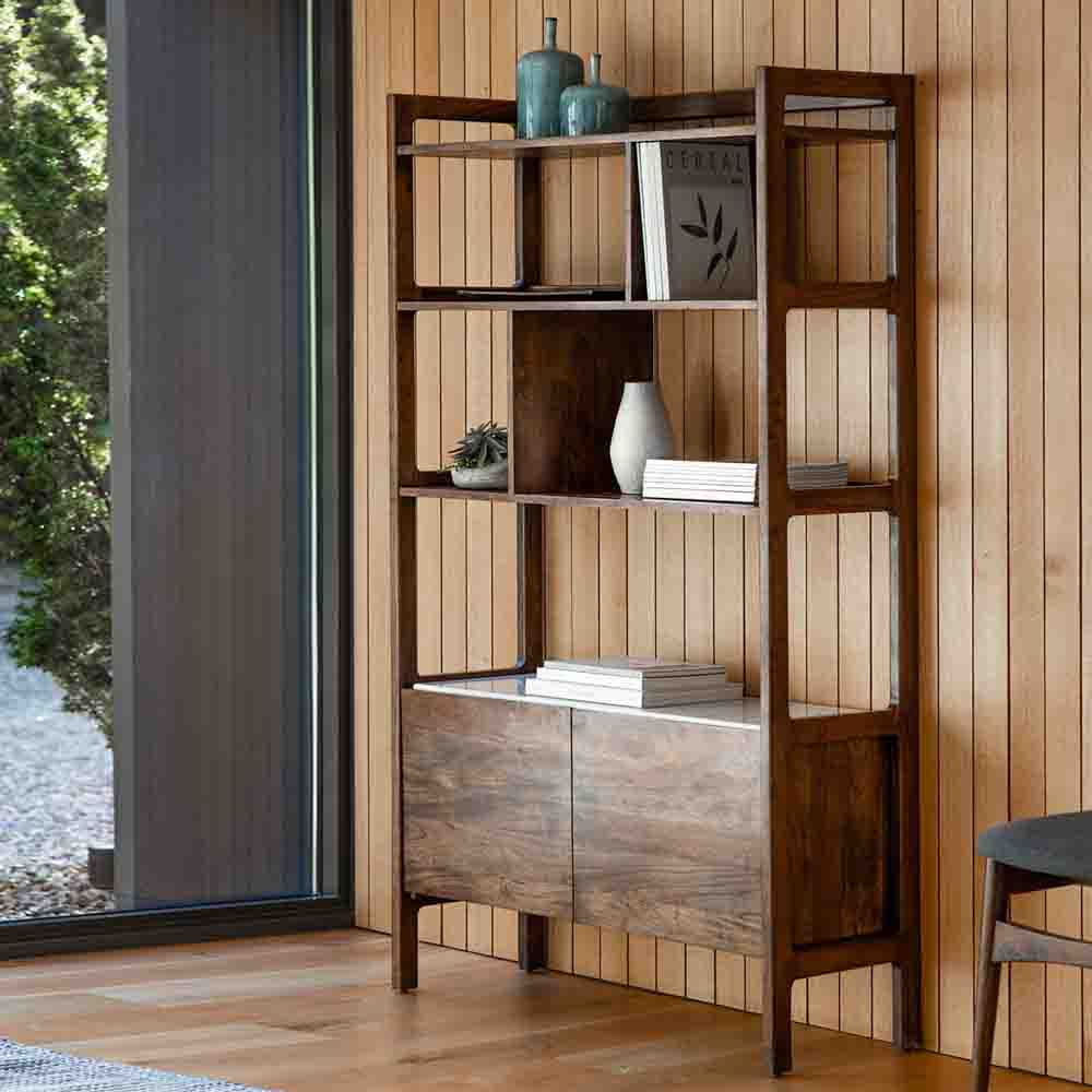 Managua Display Unit Dark Wood / Marble