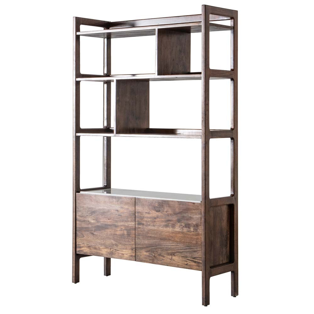 Managua Display Unit Dark Wood / Marble