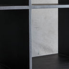 Pavlova 2 Door Open Display Unit Black / Gold