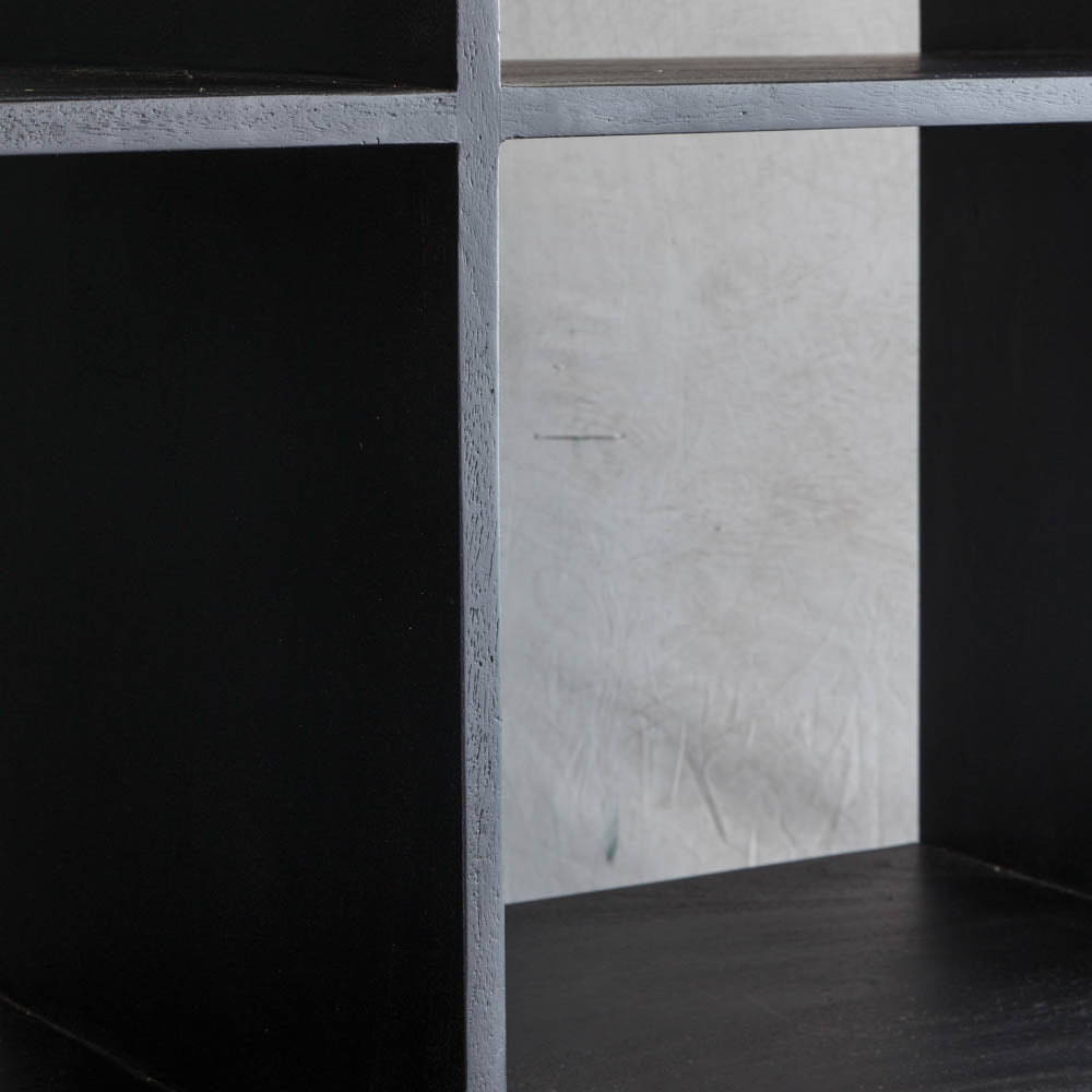 Pavlova 2 Door Open Display Unit Black / Gold