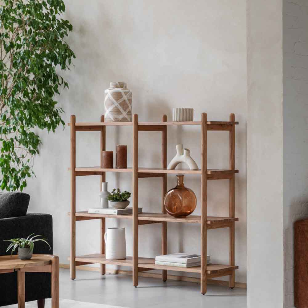 Hanover Open Display Unit Natural Acacia