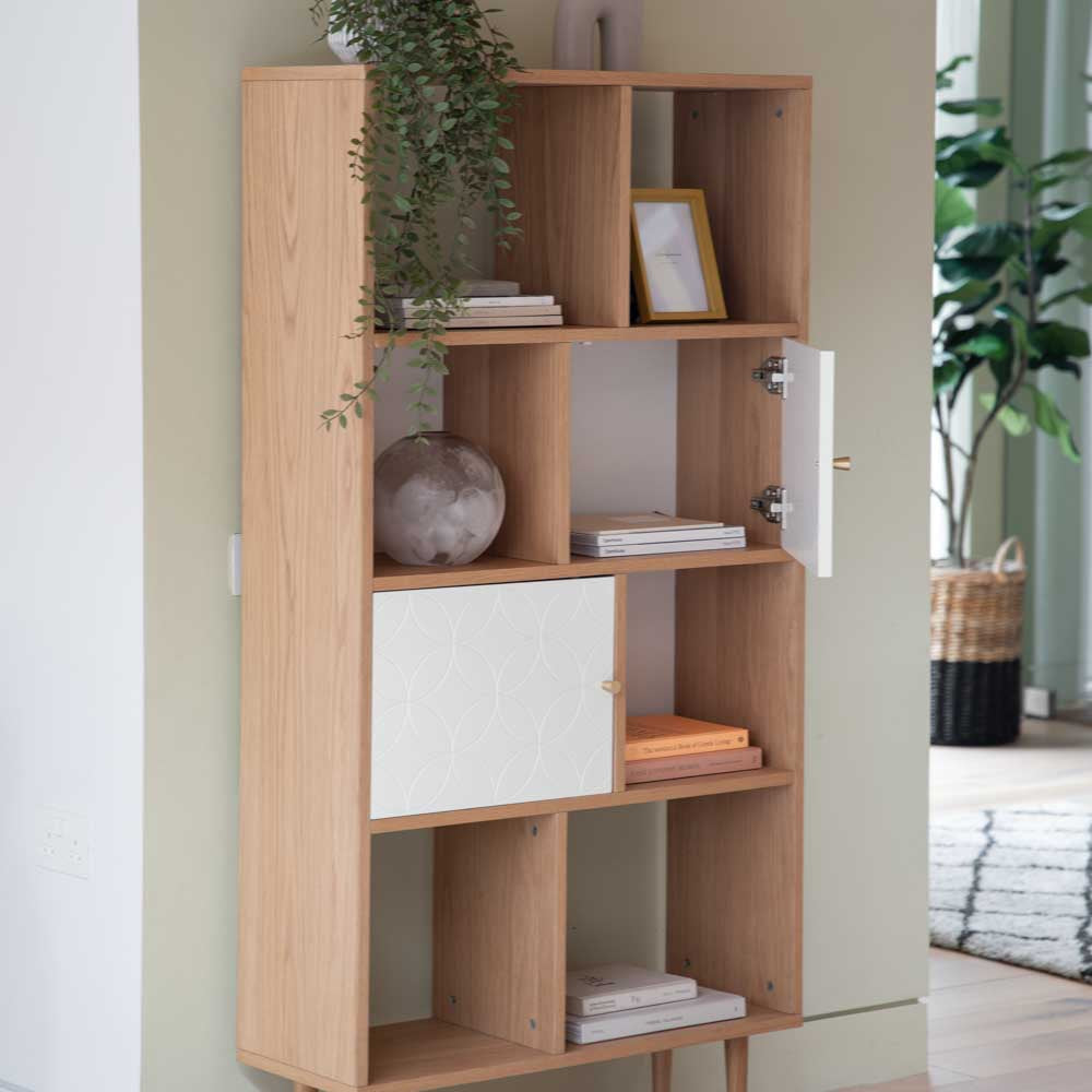 Turku Display Unit Oak White