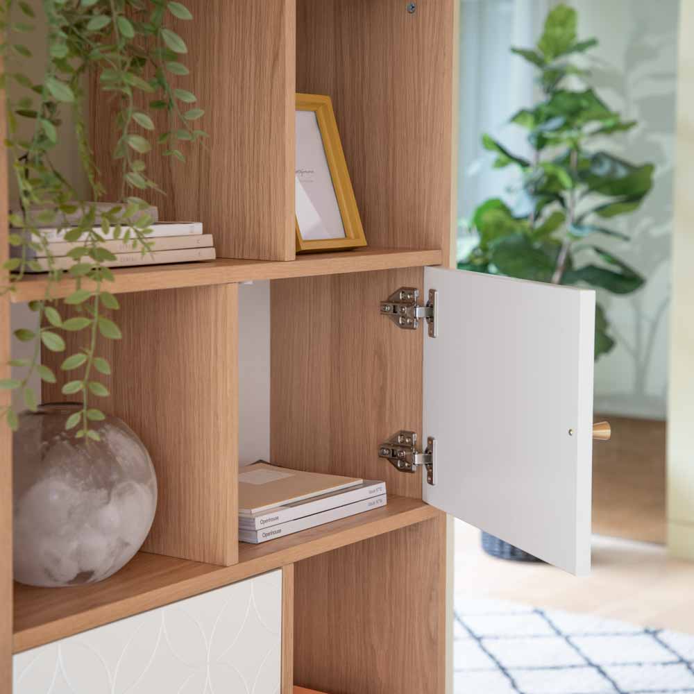 Turku Display Unit Oak White