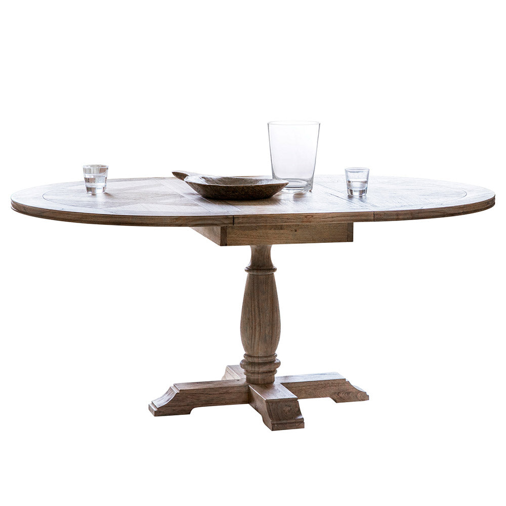 Reims Round Extending Dining Table Natural