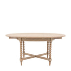 Mataro Round Extending Dining Table Natural Oak