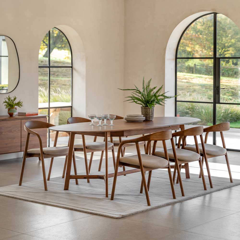 Girona Extending Dining Table Walnut