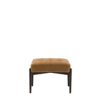 Wigan Footstool Ochre Faux Sheepskin