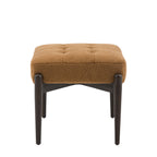 Wigan Footstool Ochre Faux Sheepskin