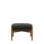 Busan Footstool Charcoal Boucle
