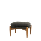Busan Footstool Charcoal Boucle