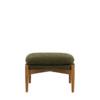 Busan Footstool Green Boucle
