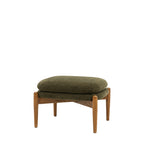 Busan Footstool Green Boucle