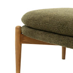Busan Footstool Green Boucle