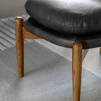 Busan Footstool Antique Ebony