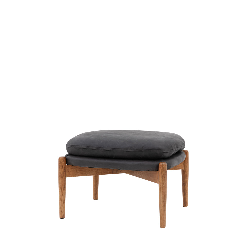 Busan Footstool Antique Ebony
