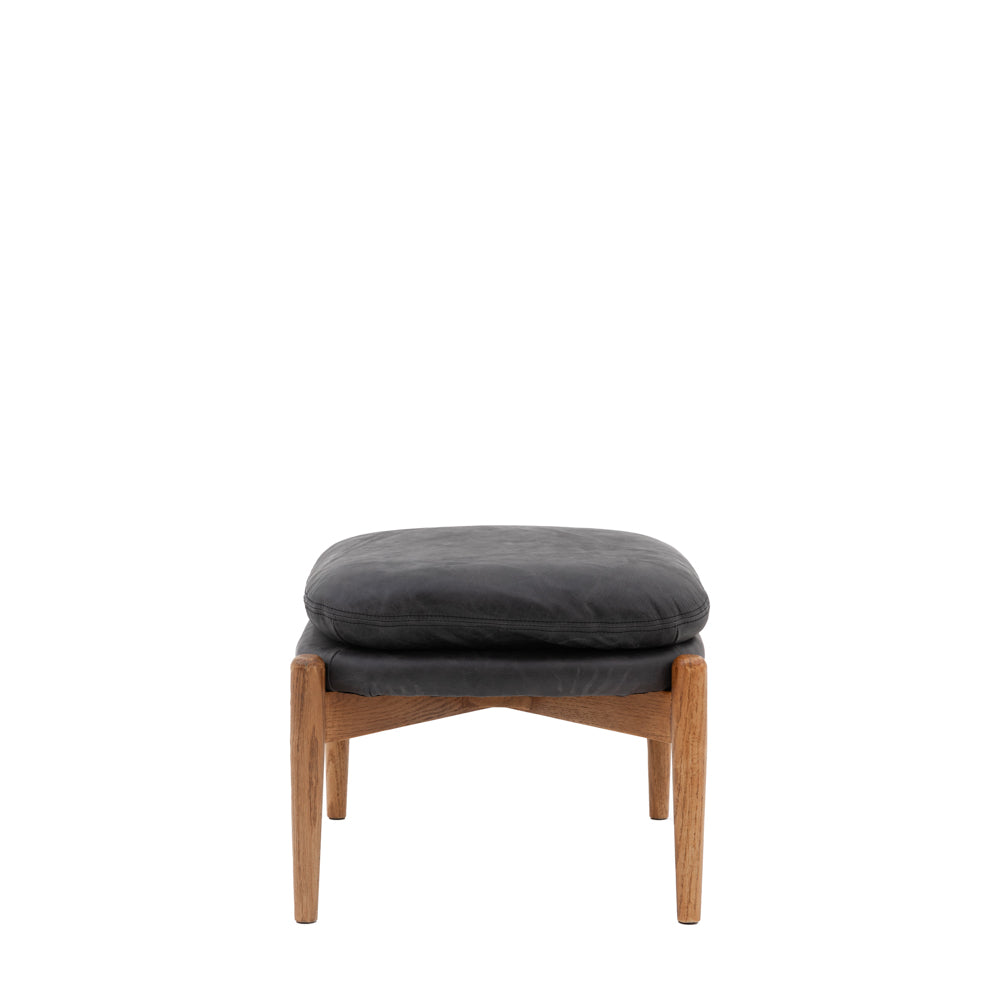 Busan Footstool Antique Ebony