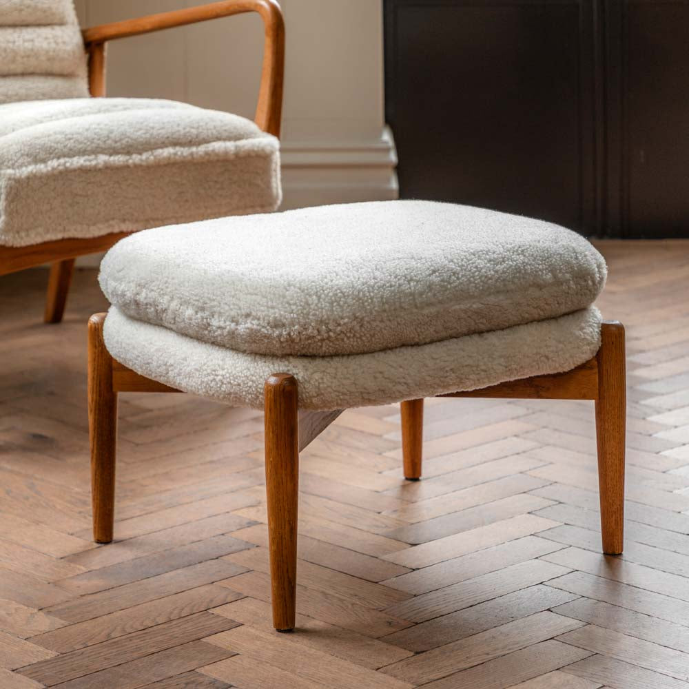 Busan Footstool Sheepskin