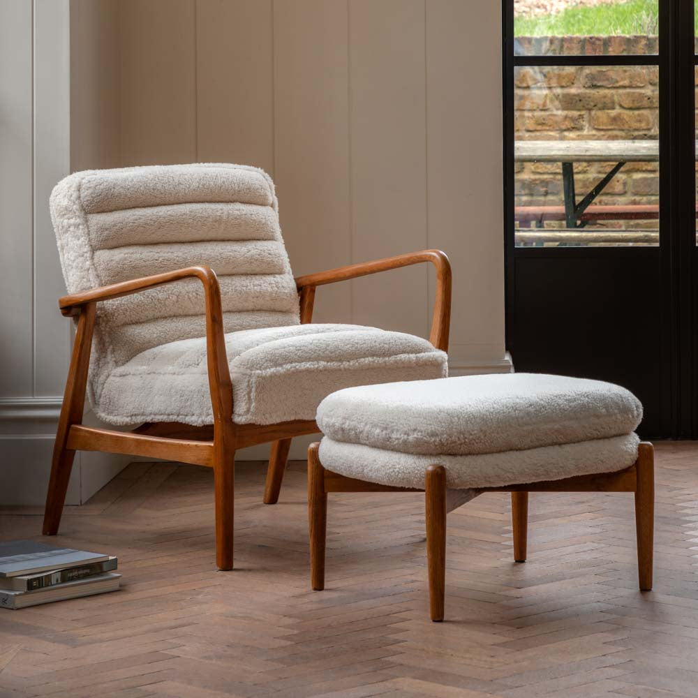 Busan Footstool Sheepskin