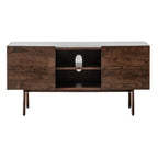 Managua Media Cabinet Dark Wood / Marble