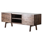Managua Media Cabinet Dark Wood / Marble